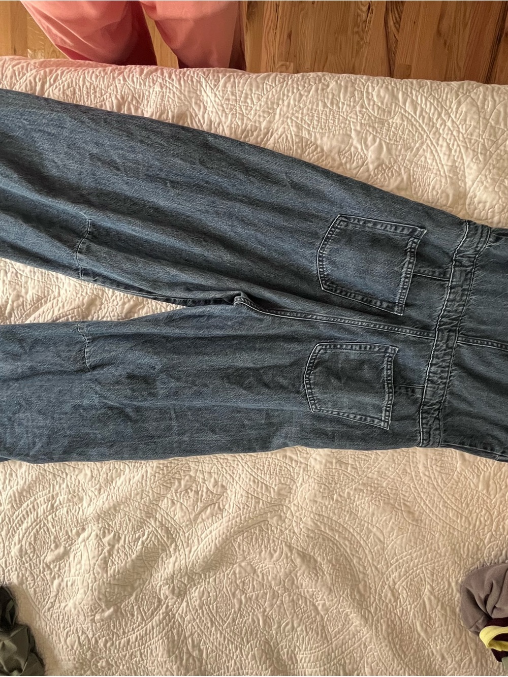 Universal Thread Blue Denim Jumpsuit Romper - Picture 7 of 7